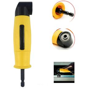 Right Angle Drill 1/4" Hex Handle Right-angle Attachment 90 Degree Corner Angle Drill Adaptor Chuck Screwdriver Driver Extension