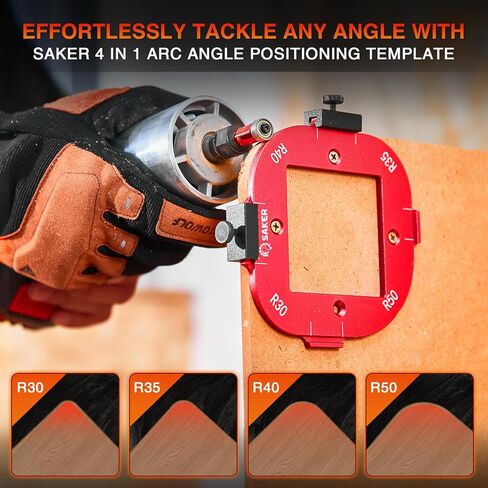 Saker 4 in 1 Arc Angle Positioning Template,Router Templates for Woodworking,Radius Jigs and Templates,Router Jigs Corner Radius,Reusable Positioning Accurately Measure Tool in Saudi Arabia
