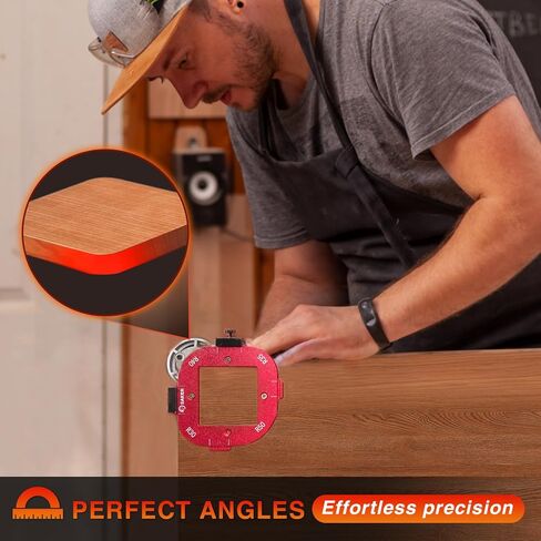 Saker 4 in 1 Arc Angle Positioning Template,Router Templates for Woodworking,Radius Jigs and Templates,Router Jigs Corner Radius,Reusable Positioning Accurately Measure Tool in Saudi Arabia