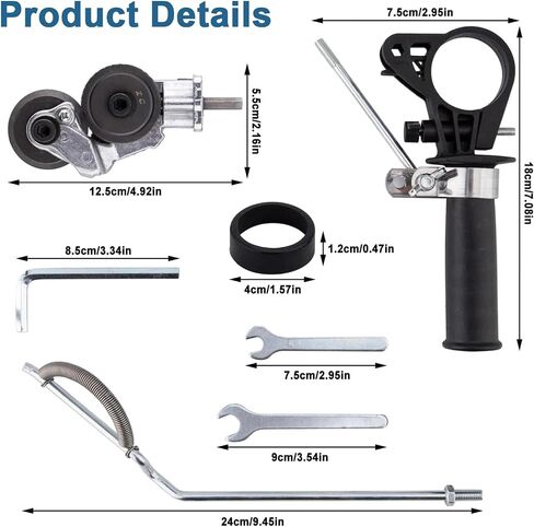 Electric Metal Nibbler Drill Attachment - Upgraded Drill Shears for Cutting Flat Metal Sheets, Drill Plate Cutter Attachment for Iron, Steel Sheets, Aluminum, and Copper in Saudi Arabia