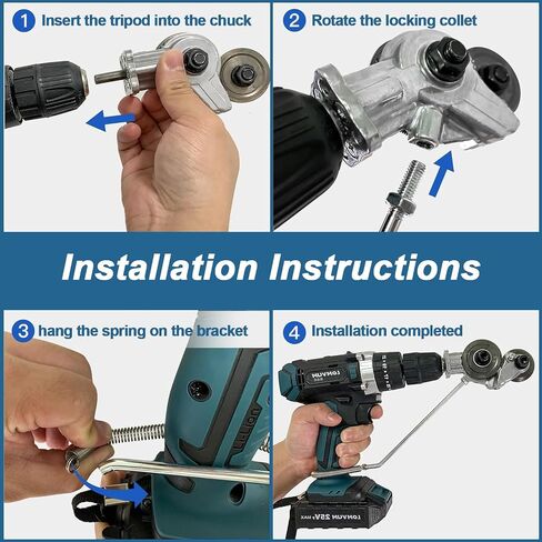 Electric Metal Nibbler Drill Attachment - Upgraded Drill Shears for Cutting Flat Metal Sheets, Drill Plate Cutter Attachment for Iron, Steel Sheets, Aluminum, and Copper in Saudi Arabia