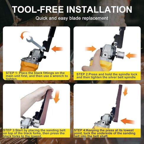 ماكينة صنفرة بحزام لاسلكي لبطارية DEWALT 20 فولت بحد أقصى، ماكينة صنفرة ملف تفاصيل بدون فرش 10000 دورة في الدقيقة، ماكينة صنفرة كهربائية بسرعات متغيرة لأعمال النجارة وتلميع المعادن (الأداة فقط) in Kuwait