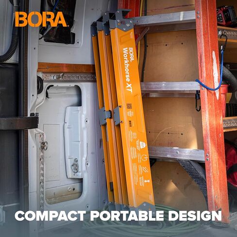 منشار ارتفاع قابل للتعديل من بورا وورك هورس XT - حامل قطعة واحدة مع أرجل قابلة للتعديل مقاس 30-34 بوصة، قمة معدنية لـ 2x4، حصان منشار احترافي شديد التحمل لأعمال النجارة والنجارين والمقاولين، PM-3360 in Kuwait