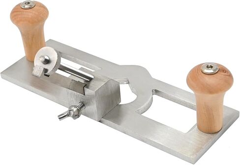 7.87 * 2.52 * 1.37 "طائرة توجيه محمولة باليد قابلة للتعديل لتشذيب النجارة عمق إيقاف المسوي الخشب الشطب الشق أدوات النجارة اليدوية in Kuwait