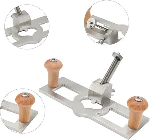 7.87 * 2.52 * 1.37 "طائرة توجيه محمولة باليد قابلة للتعديل لتشذيب النجارة عمق إيقاف المسوي الخشب الشطب الشق أدوات النجارة اليدوية in Kuwait