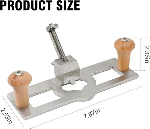 7.87 * 2.52 * 1.37 "طائرة توجيه محمولة باليد قابلة للتعديل لتشذيب النجارة عمق إيقاف المسوي الخشب الشطب الشق أدوات النجارة اليدوية in Kuwait