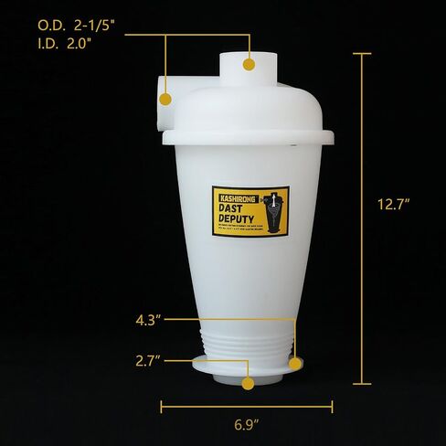 Shop Vacuum Vac Super Cyclone Dust Collectors For Woodworking Dust Deputy Separator Collection Wen Systems Extractor Sawdust Bucket Drywall Canister Filter Deputy Right Small Vortex HEPA Air Mini in Saudi Arabia