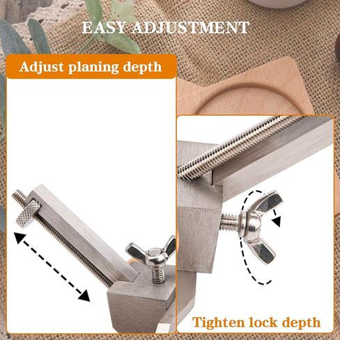 Router Plane Woodworking, Hand Router Plane for Woodworking, Small Wood Router Plough Chisel Plane Tool with Depth Stop and Holes for Base in Saudi Arabia