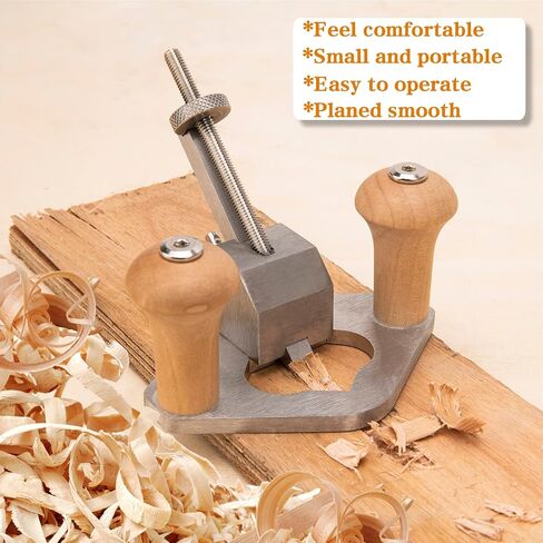 Router Plane Woodworking, Hand Router Plane for Woodworking, Small Wood Router Plough Chisel Plane Tool with Depth Stop and Holes for Base in Saudi Arabia