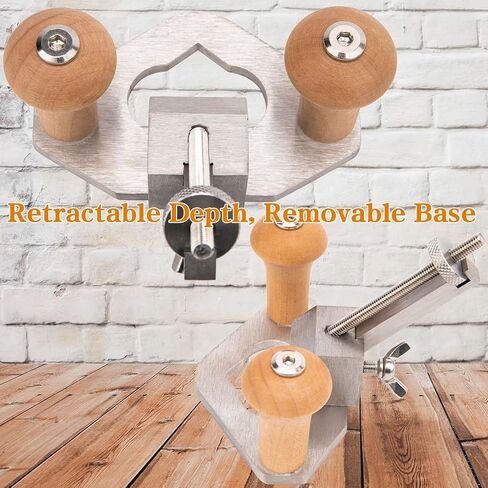 Router Plane Woodworking, Hand Router Plane for Woodworking, Small Wood Router Plough Chisel Plane Tool with Depth Stop and Holes for Base in Saudi Arabia