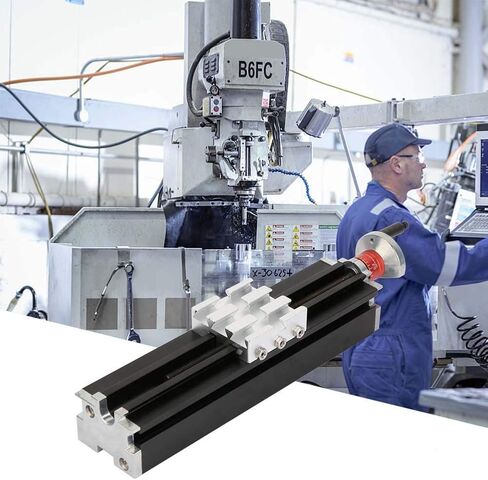 Metal Cross Slide, 200mm Metal Cross Slide Block Z010M for Lathe X-Axis, Z-Axis and Y-Axis Machining 23 x 5 x 5cm in Saudi Arabia