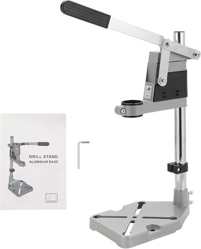 أداة المثقاب بالضغط على حامل المقعد لمحطة عمل الحفر اليدوية | أداة إصلاح طاولة بفتحة واحدة قابلة للتعديل مع قاعدة من الألومنيوم، تصميم إطار ثابت قابل للحمل والدوران in Kuwait