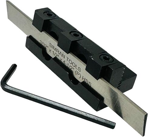 PARTING TOOL CUT OFF HOLDER 10 MM Shank With HSS Blade 3/32" X 1/2" X 4" | Precision Tool | Steel Product | Rust Free | Included Parting Blade in Kuwait