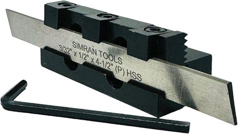 PARTING TOOL CUT OFF HOLDER 10 MM Shank With HSS Blade 3/32" X 1/2" X 4" | Precision Tool | Steel Product | Rust Free | Included Parting Blade in Kuwait