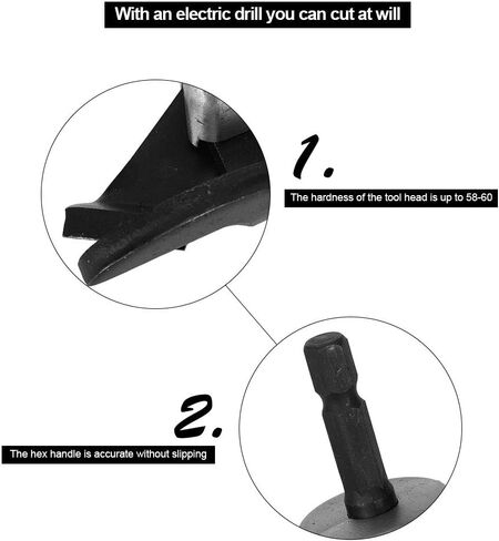 Fdit Metal Sheet Cutter Head, Electric Drill Cutter Head, Electric Scissors Cutter Head, Universal for Clipping Soft Iron Sheet Electric Drill Replacement in Saudi Arabia