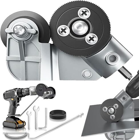 Electric Drill Sheet Metal Cutter：Tin Snips for Cutting Metal Sheet - Electric Drill Shears Attachment Cutter Nibbler Attachment Metal Cutting Tool Sheet Metal Cutter Electric Drill Plate Cutter in Saudi Arabia