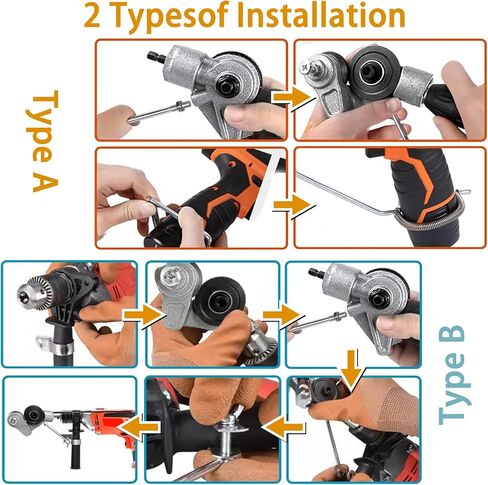 Electric Drill Sheet Metal Cutter：Tin Snips for Cutting Metal Sheet - Electric Drill Shears Attachment Cutter Nibbler Attachment Metal Cutting Tool Sheet Metal Cutter Electric Drill Plate Cutter in Saudi Arabia