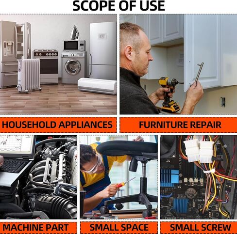 22Pcs Flexible Drill Bit Extension Set,Includes 105°Right Angle Drill Adaptor,360° Rotatable 11.7Inch Bit,10 Screwdriver Bit Kit,9 Hex Drive Socket,Tools Gifts for Men (Black) in Saudi Arabia