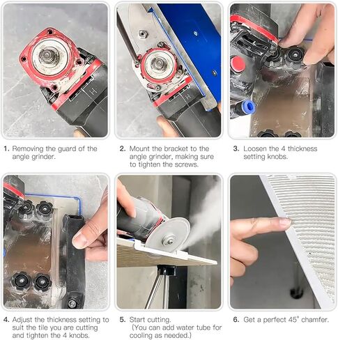 حامل مطحنة زاوية لقطع البلاط بزاوية 45 درجة، أداة شطب البلاط 45 درجة، حامل زاوية قابل للتعديل لطحن الزوايا، حامل ثابت للقطع، دعامة قطع خاصة in Kuwait