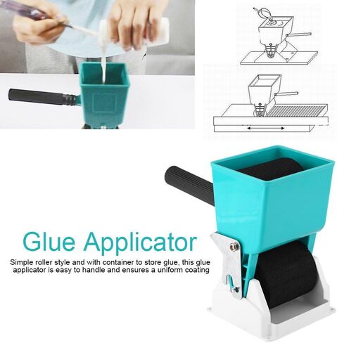 بكرة توزيع الغراء المحمولة DIY بكرة لاصقة محمولة للنجار النجارة موزع الغراء المغلفة بكرة الغراء نشر المواد اللاصقة بكفاءة (6 بوصة) in Saudi Arabia