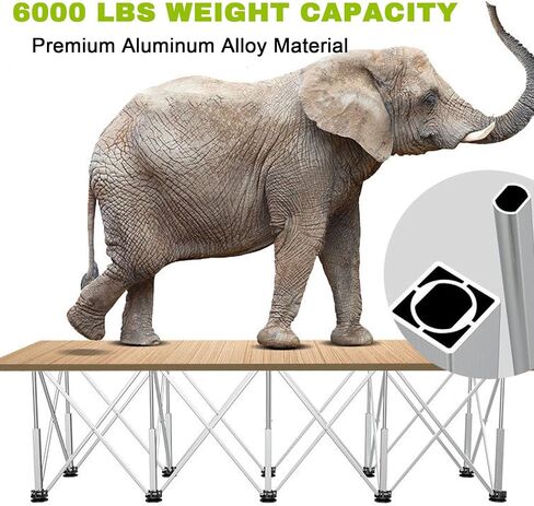 BHTOP 30 inch height Portable Work Stand, Includes 4 X-Cups, 4 Quick Clamps, Carry Bag, Portable Work Support Sawhorse, 4Ft x 8Ft, 30 inch work height, 6000lb weight capacity (15 Legs in Saudi Arabia