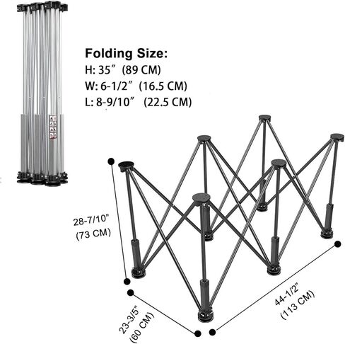 حامل عمل محمول بارتفاع 30 بوصة، يتضمن 4 أكواب X، 4 مشابك سريعة، حقيبة حمل، منشار دعم العمل المحمول، 4 أقدام × 8 أقدام، ارتفاع عمل 30 بوصة، سعة وزن 6000 رطل (15 أرجل) in Kuwait