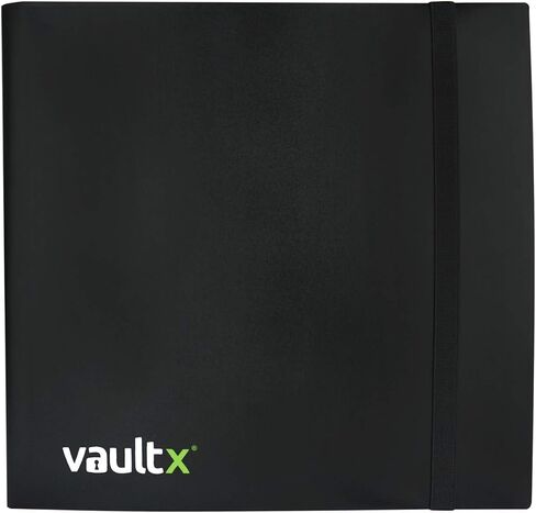 Vault X Binder - مجلد ألبوم بطاقات التداول ذو 12 جيبًا - مجلد جيب تحميل جانبي 480 لـ TCG (أسود) in Kuwait