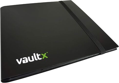 Vault X Binder - مجلد ألبوم بطاقات التداول ذو 12 جيبًا - مجلد جيب تحميل جانبي 480 لـ TCG (أسود) in Kuwait