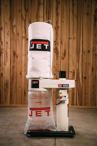 JET Dust Collector, 650 Series, 5-Micron Bag Filter, 1 HP, 115/230V 1Ph (Model DC-650MK) in Saudi Arabia