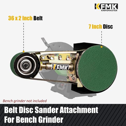 ملحق مطحنة حزام مقاس 2 × 36 بوصة لمطاحن الطاولة، وحزام مقاس 2 × 36 بوصة ومرفق أداة صنفرة قرص مقاس 7 بوصة لمطاحن مقاعد البدلاء مقاس 6 بوصة أو 8 بوصة in Kuwait