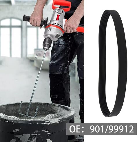 The Lord of the Tools 2pcs Cement Mixer Drive Belt Compatible with Belle Minimix 60, 80, 110, 130 Closed Loop Electric Concrete Mixer 901/99912 in Saudi Arabia