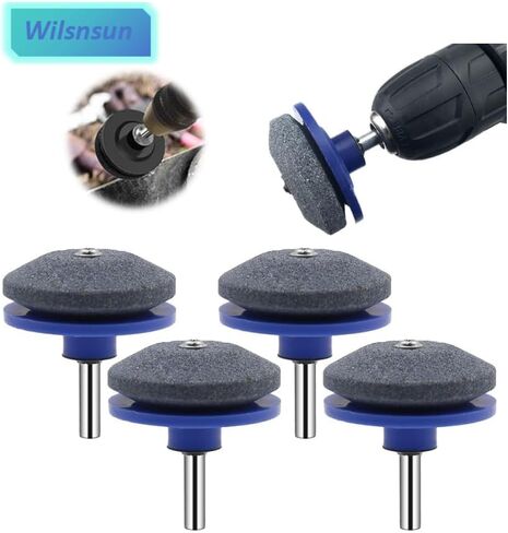 4 قطع مبراة شفرات جزازة العشب لأي مثقاب كهربائي، مثقاب يدوي، آلات بوش، جزازة العشب والسكاكين لأدوات المطبخ المنزلية، إلخ. in Kuwait