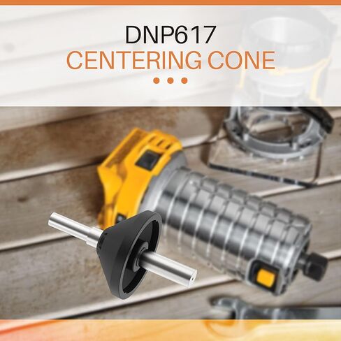 مخروط مركزي DNP617 لجهاز التوجيه المضغوط بقاعدة ثابتة من DEWALT، يناسب ملحقات أدوات جهاز التوجيه DEWALT in Kuwait