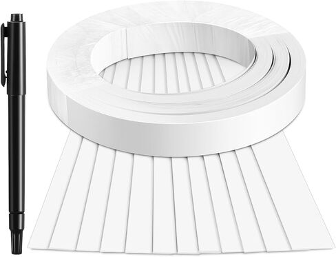 مادة قالب 30 شريطًا مقاس 72 × 1.26 × 0.02 بوصة شرائط قالب كونترتوب خفيفة الوزن من بلاستيك PVC الأبيض لإنشاء قوالب مخصصة 2 علامات سوداء لمشاريع راتنجات الإيبوكسي التي تصنعها بنفسك in Saudi Arabia