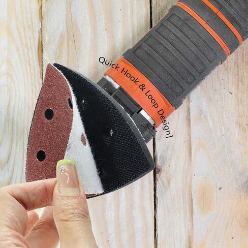 36pcs Triangular Sanding Padpapers 3-1/2in with 1pcs 90mm Triangle Oscillating Sanding Pads,1pcs Foam Interface Pad,Assorted 40-2000 Grits Oscillating Hook & Loop Multi Tool Sanding Pad in Saudi Arabia