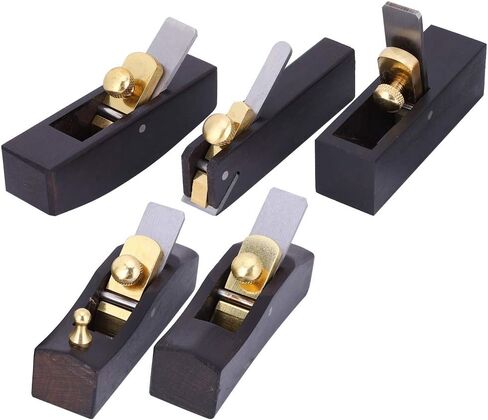 5PCs Mini Wood Planer Hand Tools Carpentry Accessory Ebony Surface Multifunction for DIY Crafts in Saudi Arabia