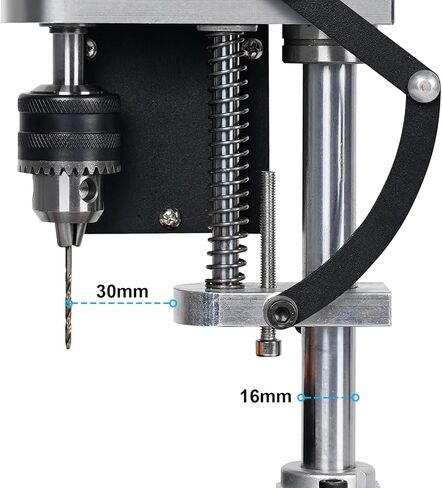 Mini Bench Drill Press, 6 Inches Adjustable 7-Speed Small Benchtop Drilling Machine, Suitable For Direct Drilling Of Metal, Wood, Plastics, Acrylic, DIY Jewelry Making Crafts Tool (40mm Drilling Size) in Saudi Arabia