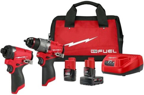 3497-22 لـ Milwaukee M12 FUEL 12V اللاسلكي Li-Ion 2-Tool Combo Kit مع بطاريتين in Kuwait