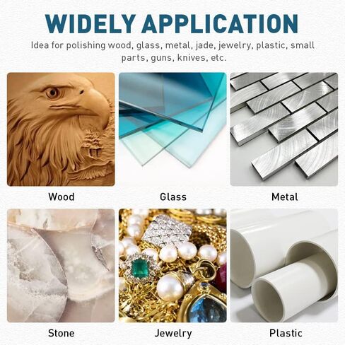 مجموعة عجلات تلميع 100 قطعة، عجلة تلميع من اللباد الصوفي، مجموعة عجلة تلميع صغيرة للساعة والمعادن والمجوهرات والسيراميك والزجاج وما إلى ذلك. in Kuwait
