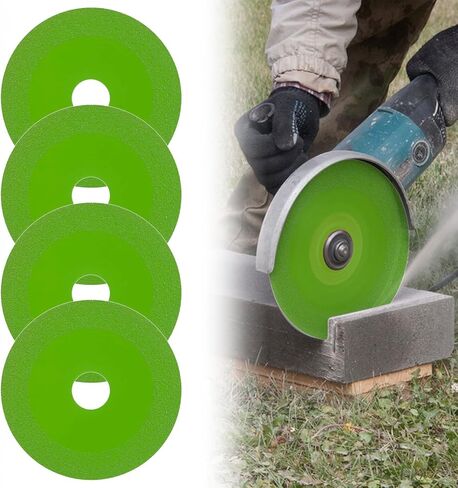 Glass Cutting Disc,4 Inch Indestructible Diamond Disc for Angle Grinder,Tile Cutting Blade,Glass Cutting Wheels Cutting Saw Blade Grinding Disc for Smooth Polished Cutting&Grinding (4) in Saudi Arabia