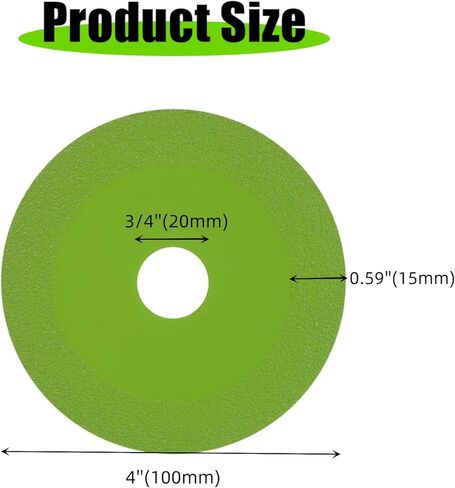 Glass Cutting Disc,4 Inch Indestructible Diamond Disc for Angle Grinder,Tile Cutting Blade,Glass Cutting Wheels Cutting Saw Blade Grinding Disc for Smooth Polished Cutting&Grinding (4) in Saudi Arabia