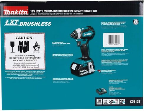 Makita Maktia XDT13T 18V LXT Lithium-Ion Brushless Cordless Impact Driver Kit (5.0Ah) in Saudi Arabia