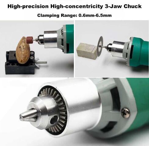 Electric Die Grinder 480W Electric Rotary Carver Tool, 6 Step Variable Speed Adjustment,30000RPM High Speed in Kuwait