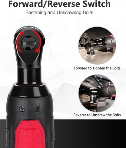 مجموعة مفاتيح ربط السقاطة الكهربائية اللاسلكية AVID POWER 3/8 بوصة، 50 نيوتن متر (37 قدمًا - رطل) 12 فولت مع شاحن سريع لمدة ساعة واحدة، بطارية 2.0 أمبير، سرعة متغيرة، 10 مقابس in Kuwait