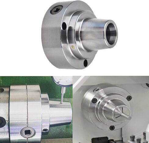 5C Collet Lathe Chuck, Plain Back Collet Chuck Closer 5 Inch 0.0006 Accuracy Compact Lathe Tight Tolerance for Milling Lathe in Saudi Arabia
