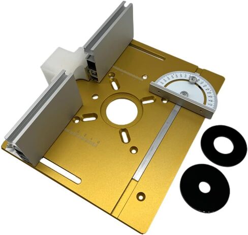 لوحة إدراج طاولة التوجيه الألومنيوم، لوحة إدراج طاولة التوجيه 3 قطع من Weytoll، لوحة قلاب لجهاز التوجيه الخشبي، مقاعد النجارة أداة مساعدة للنقش، لوحة قلاب لطحن الخشب لتشذيب جهاز التوجيه الخشبي in Kuwait