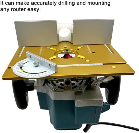 لوحة إدراج طاولة التوجيه الألومنيوم، لوحة إدراج طاولة التوجيه 3 قطع من Weytoll، لوحة قلاب لجهاز التوجيه الخشبي، مقاعد النجارة أداة مساعدة للنقش، لوحة قلاب لطحن الخشب لتشذيب جهاز التوجيه الخشبي in Kuwait