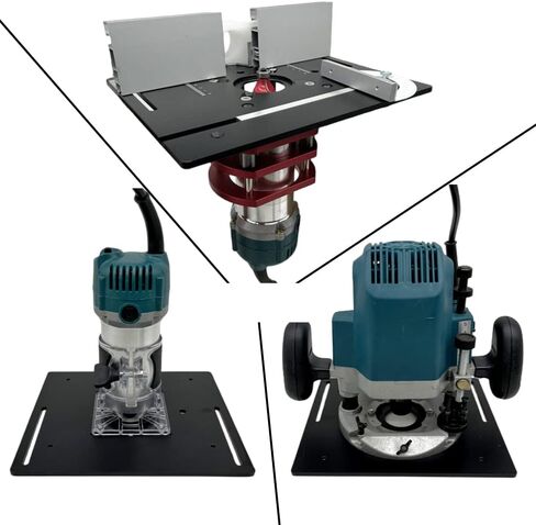 لوحة إدراج طاولة التوجيه الألومنيوم، لوحة إدراج طاولة التوجيه 3 قطع من Weytoll، لوحة قلاب لجهاز التوجيه الخشبي، مقاعد النجارة أداة مساعدة للنقش، لوحة قلاب لطحن الخشب لتشذيب جهاز التوجيه الخشبي in Kuwait