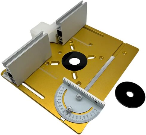 لوحة إدراج طاولة التوجيه الألومنيوم، لوحة إدراج طاولة التوجيه 3 قطع من Weytoll، لوحة قلاب لجهاز التوجيه الخشبي، مقاعد النجارة أداة مساعدة للنقش، لوحة قلاب لطحن الخشب لتشذيب جهاز التوجيه الخشبي in Kuwait