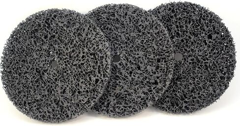 قرص تنظيف وتقشير الفتحات المركزية 99180 من Sungold Abrasives يتضمن حاملًا واحدًا (3 عبوات)، 6 بوصة × 1/2 بوصة in Kuwait